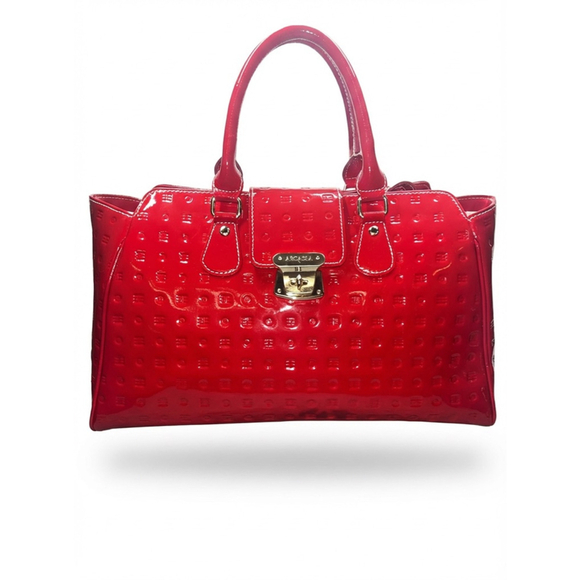 EUC Arcadia Teresa Large Top Handled Patent Leather Handbag-Valentine's Day Gift